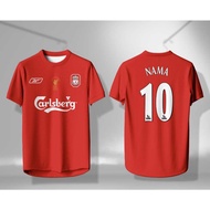 JERSEY L1V3RP00L CUSTOM FREE NAME AND BACK NUMBER