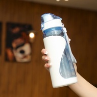 Fuxing 650ml Double Wall Tumbler, Leakproof Sports Water Bottle for Travel Gym