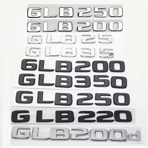 Car Trunk Letters Logo Emblem Badge Decals Sticker For Mercedes Benz GLB Class GLB35 GLB180 GLB200 G