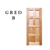 Timber Door / Pintu Solid 8 Petak Solid Wooden Door / Malaysia Door / Pintu Kayu / Pintu Murah