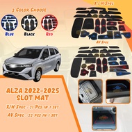 NEW ALZA 2025 2024 2023 2022 22 Pcs 1 Set AV H X Interior Slot Mat Car Interior Anti Slip Slot Mat