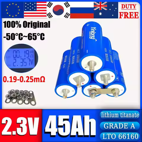 6/36pcs Yinlong Lto66160 45AH 40AH 2.3V lithium titanate battery DIY 12V 24V 48V solar storage RV ca