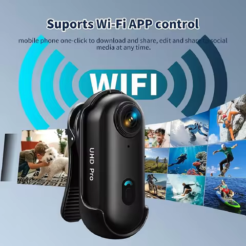 Camera 4K Action POV 4K Magnetic Body Cam Small Wireless Action Camera Magsafe Vlogging Recorder You