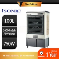 isonic 100L Evaporative Strong Wind Air Cooler | IAC-100L (Air Cooler Fan Penyejuk Udara Kipas Sejuk 冷气机 冷风机 Honeywell Khind Air Cooler)