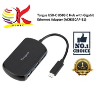 TARGUS ACH330AP-51 USB-C USB 3.0 HUB WITH GIGABIT ETHERNET ADAPTER FOR USB-C DEVICES