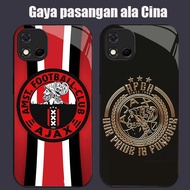 DJ-5 Ajax Amsterdam Casing GLASS soft frame black OPPO Realme Reno F17 4F A16K A16E 4 C20A C20 C11 A