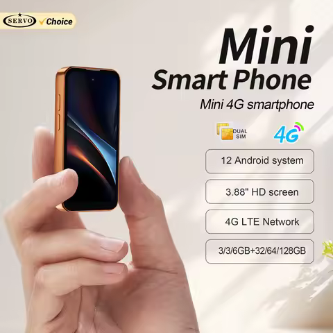 SERVO 19 Air 4G LTE Mini Smartphone Android 12.0 OS Play Store 6GB+128GB Face Unlock OTG 2 SIM 3.88"