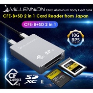 [LOCAL] Millennion 2-in-1 CFEB & SD 4.0 Card Reader USB 10Gbps from Japan CFexpress Type B / SD Expr