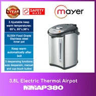 Mayer MMAP380 3.8 L Electric Thermal Airpot WITH 1 YEAR WARRANTY