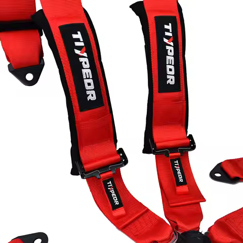 SFI Certification Tiypeor Universal 5 Point Racing Seat Belt 3 Inches Polyester Car Safety Racing Se