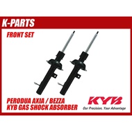 AXIA BEZZA KYB GAS SHOCK ABSORBER EXCEL G FRONT SET
