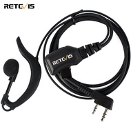Retevis 2ทางวิทยุหูฟังปรับเสียงได้ G Shape ชุดหูฟังพร้อมไมโครโฟนสำหรับ Baofeng UV-5R Retevis H-777 R