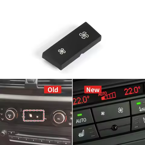 Air Conditioner AC Climate Control Switch Key Button Rotary Knob Cap For BMW 1 3 X1 X3 E81 E82 E87 E