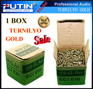 The 1BOX (TURNILYO GOLD) 3/4" GOLD SCREWS ROUNDED HEAD 800pcs