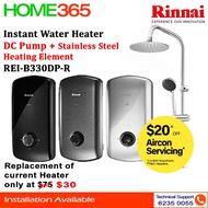 Rinnai Instant Water Heater with DC Pump and Rainshower - REI-B330DP-R