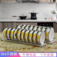 ✳☁[Full299] Kitchen Household Stainless Steel Single-Layer Dry Bowl Drawer Disinfection Cabinet Small Storage Dish Rack Draining Rack Stainless Steel Dish Draining Rack Table Top Dish Rack Retractable Washing