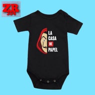 KATUN BABY JUMPER LA CASA DE PAPEL KAOS BAJU MOVIE FILM BABY AGES 0 - 12 MONTHS TO 1 YEAR BABY KIDS 