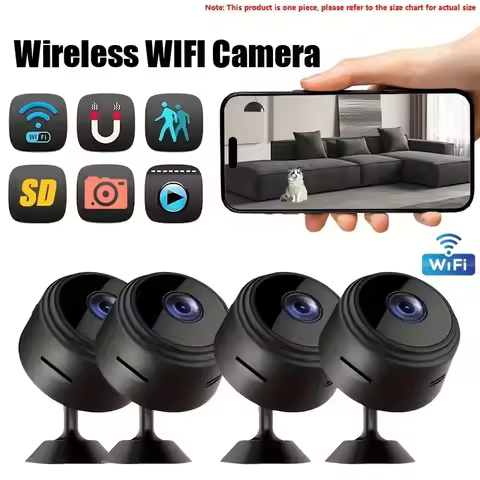 1PC A9 Smart WiFi Security Camera - Wireless Indoor/Outdoor Camera, 2.4GHz WiFi, Remote View App, Mo