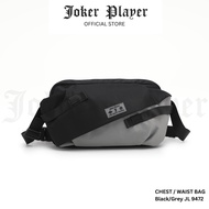 Joker Player Men Chest/Waist Bag - Black/Grey JL 9472