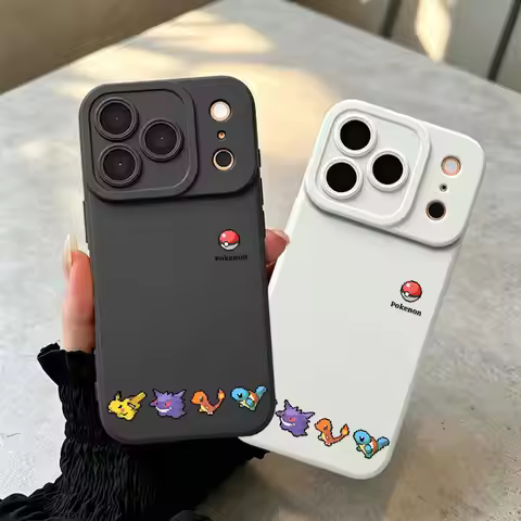 TPU Phone Cover Case for Apple iPhone 17 Pro Max 15 Pro 16 Air 14 11 12 Plus 13 Cute Pixel P-Pokemon