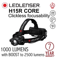 H15R Core LEDLENSER RECHARGEABLE Headlamp - 1000 Lumens + BOOST 2500 Lumens [Led Lenser, Waterproof]