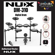 Nux DM-310 Full Set Digital Electronic Drum with Bluetooth and Dual Mesh Head (DM310 DM 310)