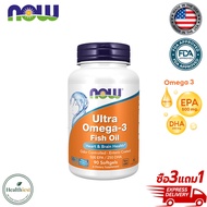 Now Foods Fish Oil Ultra Omega 3 โอเมก้า 3 | Ultra Omega-3 Fish Oil [Softgels]90/180 Capsules