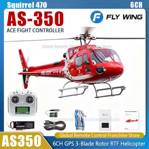 FLYWING AS350 RC Helicopter with ACE Flight Controller Self-Stabilization Squirrel 470 FLY WING AS35
