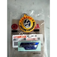 3D BLUE CORE HYBRID RAISED EMBLEM YAMAHA FAZZIO / GRAND FILANO ORIGINAL YGP BEJ-F60C1-00