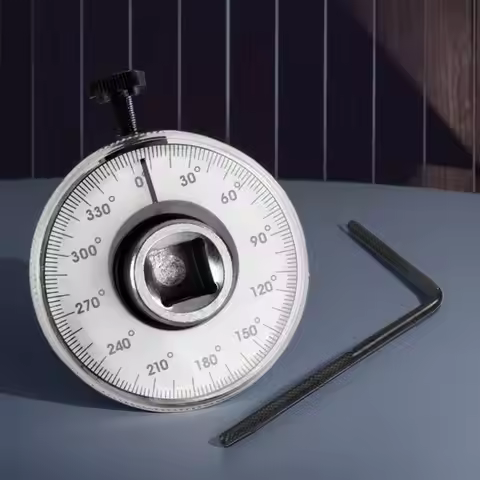 Torque Wrench Torque Meter Dial Long Handle Torque Wrench Meter for Precision-Angular Tightening Adj