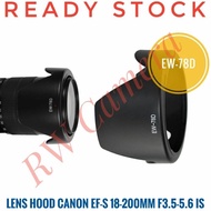 Lens Hood Canon Ew78D Ef-S 18-200Mm F3.5-5.6 Is Lens Ew-78D 18-200