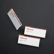 Acrylic, 10 mica employee nameplates, clear mica employee nameplates, mica employee nameplates, 70x2