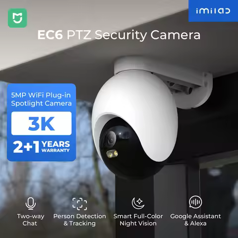 IMILAB EC6 3K Outdoor Camera 360° View WiFi 6 Camera for Home Security 24/7 Recording Auto-Tracking 
