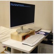 實木顯示器增高架電腦架子顯示幕支架免漆桌面墊高架辦公桌置物架 w6914