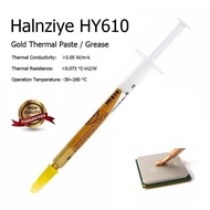 HY610 0.5g Slim Tube Gold Thermal Grease Paste for CPU Heat Transfers etc
