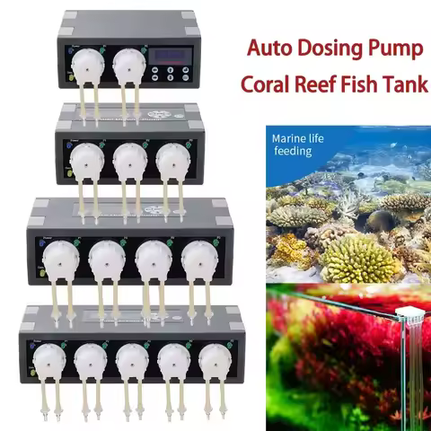 Automatic Doser Pump Jebao Smart Doser Aquarium Dosing Pump for Marine Coral Reef Fish Tank Water Pu