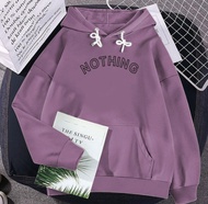 Hoodie wanita Nothing hitam size l xl xxl hodie wanita distro hoodie nothing murah jaket hoodie swea