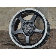 New Car Sport Rim Flow Forming Thailand ADVAN RACING GT Wheels 16x7J 4x100 ET40 Black Lip Polish - R