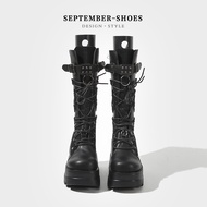 Unisex Heightening Platform Knight Boots - Lolita Punk Y2K Inspired
