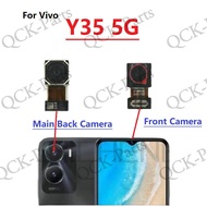 Front Back Rear Camera For Vivo y35 5G Main Facing Camera Module Flex Cable Replacement Spare Parts