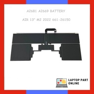 A2681 A2669 BATTERY For  AIR 13" M2 2022 661-26150 Replacement