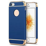 For Apple iPhone 5 5S 6 6S 7 8 Plus iPhone SE 2016 Micro-frosted Anti-fingerprint Hard Plastic case with Luxury Anti-fading Plating Frame