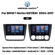 MEKEDE Android Radio Car Stereo For BMW 1 Series E81 E82 E87 E88 2004-2011 FM BT WIFI Car Multimedia