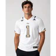 DDS White Georgia Tech Team Premier Football Jersey Original