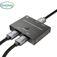 For PC Laptop Monitor Gaming TV Compatible 8K@ 30Hz 4K@ 120Hz DisplayPort 1.4 Switcher 2-In-1-Out Vi