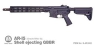 【楊格玩具】現貨~RARE ARMS AR-15 14.5吋GBBEr拋殼式 單連發 全金屬CO2槍(雙匣、雙殼版)