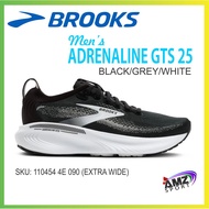 💥NEW💥 BROOKS MEN'S ADRENALINE GTS 25 (110454 4E 090) EXTRA WIDE CUTTING RUNNING SHOE (BLACK/GREY/WHI
