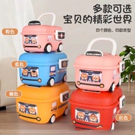 Toy Storage Box Cartoon Car Storage Box Cartoon Cute Fun Storage Box Cartoon Pulley Design