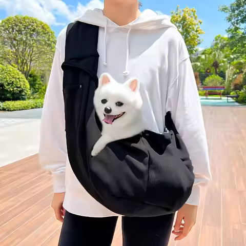 Single Shoulder Crossbody Pet Carrier Bag, Outdoor Cat Travel Bag for Pets Up to 7.5kg/16.53lb