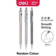Deli Elite Mechanical Pencil Metal Body with Eraser Smooth Writing (0.5mm)